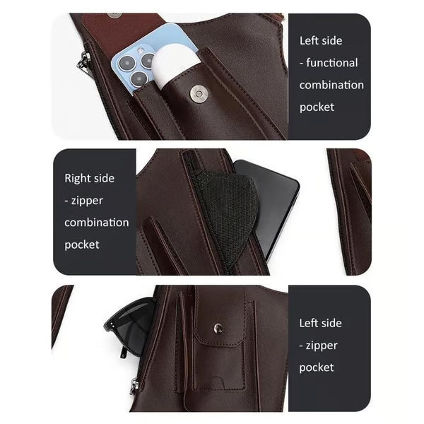 🔥This week's hot sale🔥Premium Leather Adjustable Underarm Shoulder Bag for Men & Women