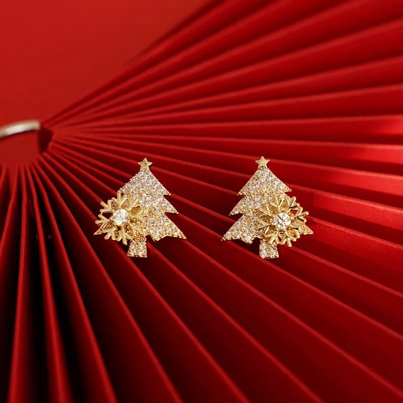 🔥This week's hot sale🔥 Shiny Christmas Tree Earrings