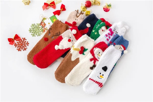 🔥This week's hot sale🔥Cute Christmas Style Thickened Warm Socks