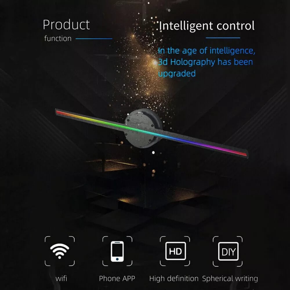 🔥This week's hot sale🔥3D Hologram LED Fan Projector