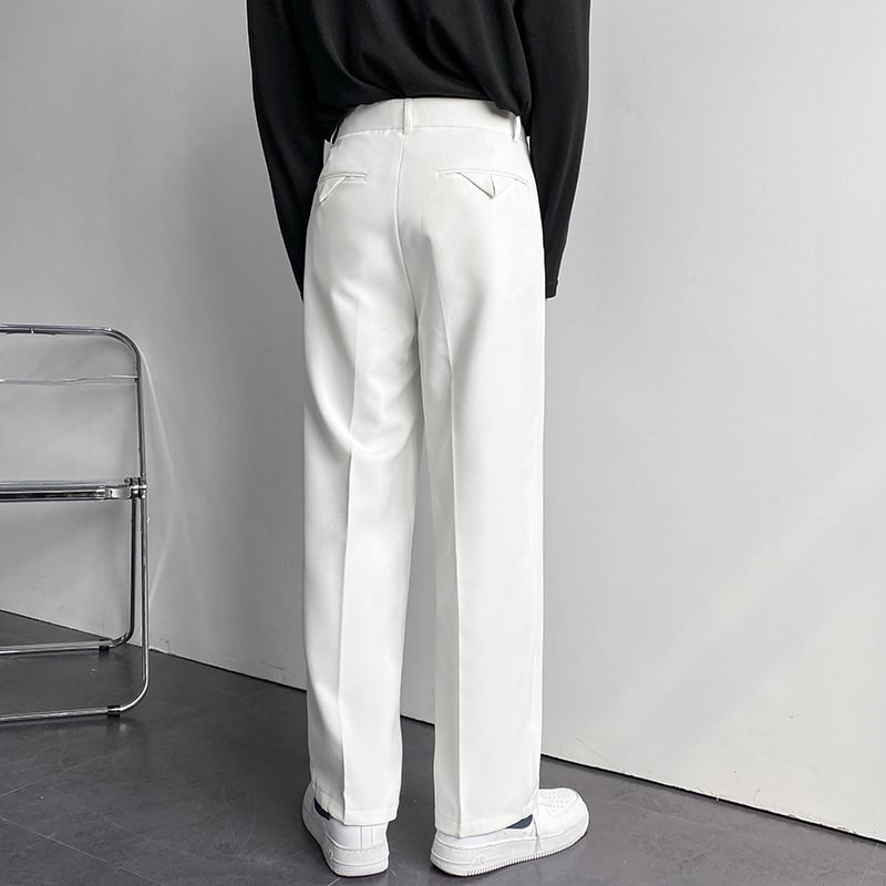 Men's spring and summer ice silk straight pants