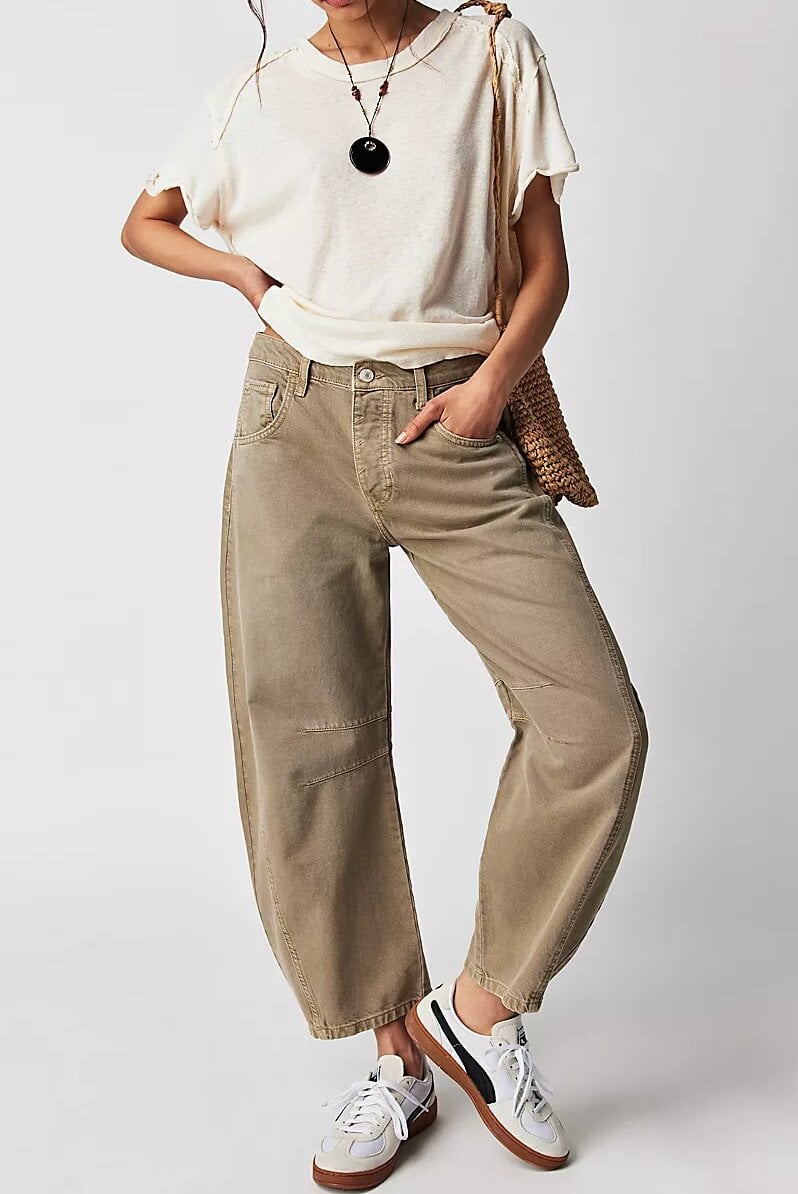 🔥This week's hot sale🔥 casual and trendy mid rise tube jeans