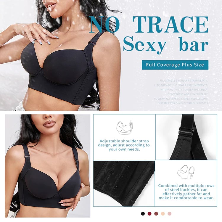 🔥This week's hot sale🔥plus size stylish deep cup bra size