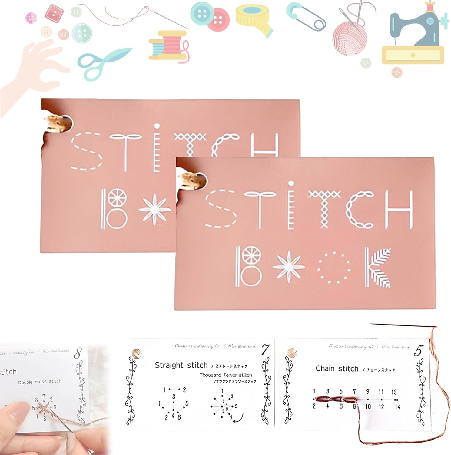🔥This week's hot sale🔥creative mini sewing stitch book