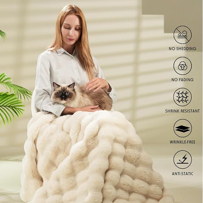 🔥This week's hot sale🔥popular thick rabbit hair nap blankets