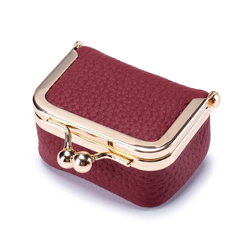 ✨Genuine Leather Mini Jewelry Box Portable Travel Storage Case