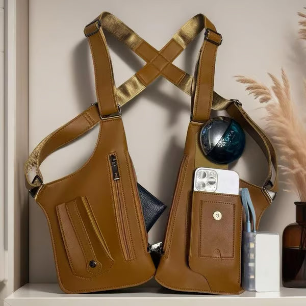 🔥This week's hot sale🔥Premium Leather Adjustable Underarm Shoulder Bag for Men & Women