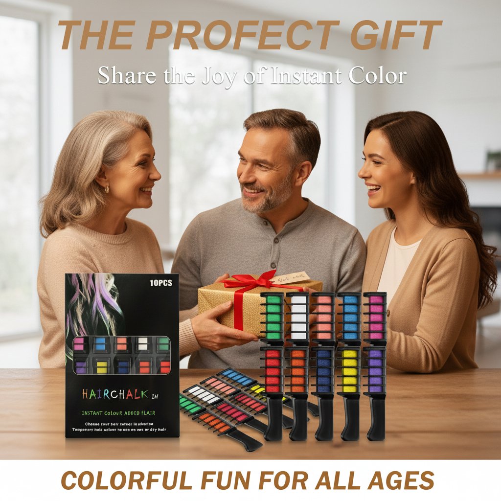 🔥This week's hot sale🔥festive fun hair chalk combs for girls