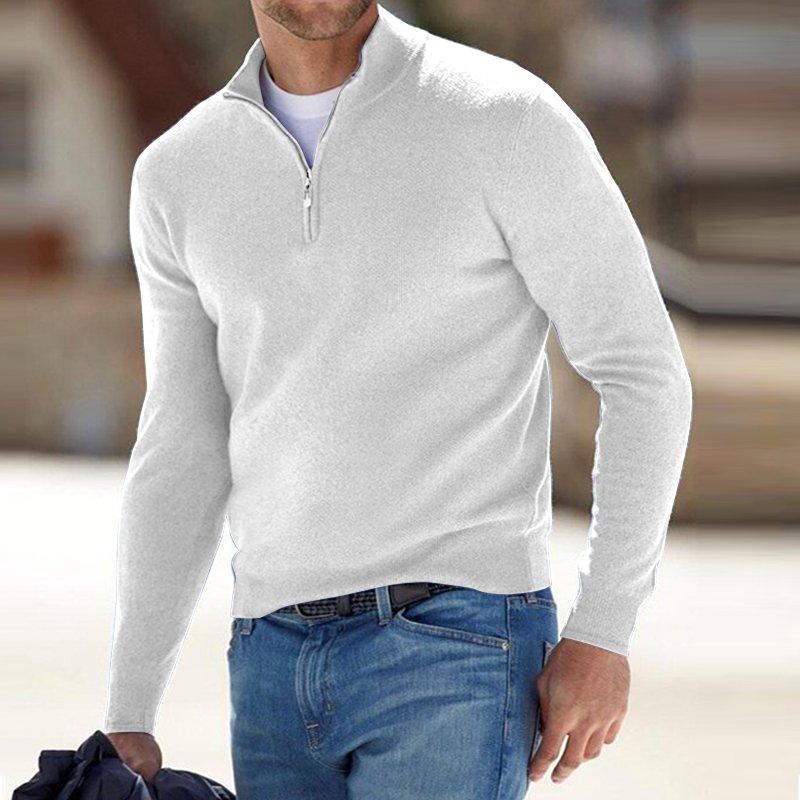 🔥This week's hot sale🔥 Men's Cashmere Zip Basic Sweater