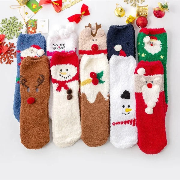 🔥This week's hot sale🔥Cute Christmas Style Thickened Warm Socks