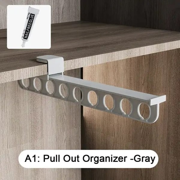🎁Intelligent Pull-Out Sliding Trouser Rack | Closet Space Saver $24.99