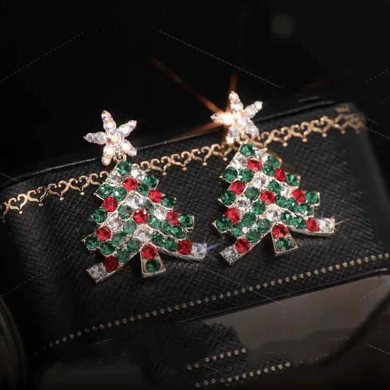 🔥This week's hot sale🔥 Shiny Christmas Tree Earrings