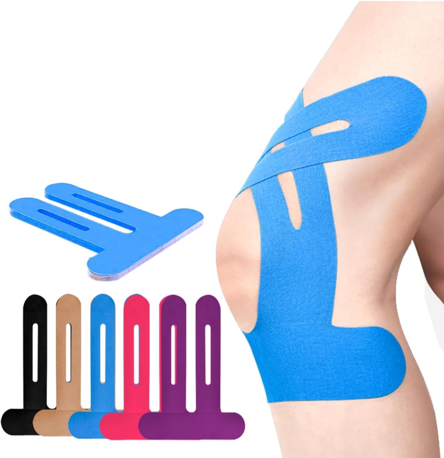 10/20Pcs Breathable Precut Kinesiology Tape for Knees