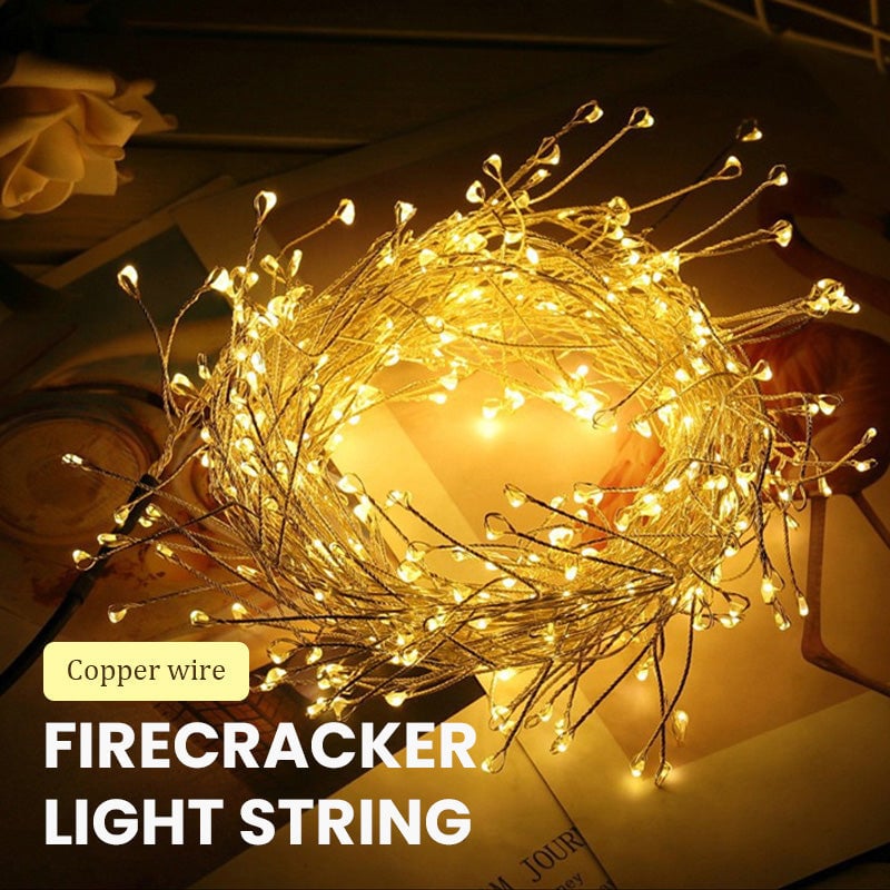 🔥This week's hot sale🔥LED USB Firecracker Flashing Lights with Remote Control