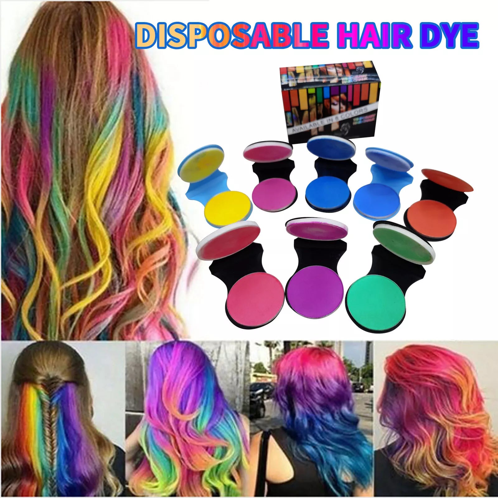 🔥This week's hot sale🔥8 temporary hair dye colors