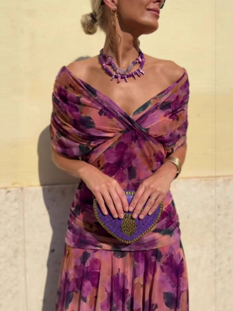 🔥This week's hot sale🔥 Women's Elegant Mesh Boutonniere Dress
