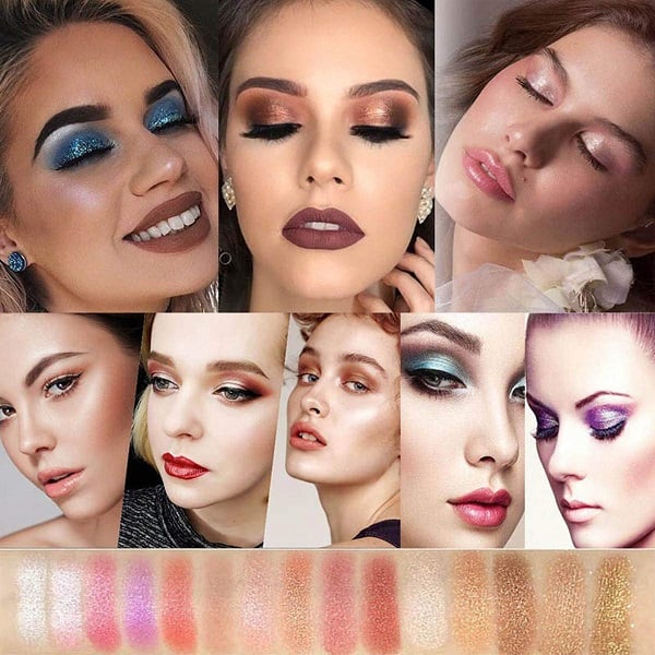 🔥This week's hot sale🔥10-Color Diamond Pressed Glitter Eyeshadow Palette