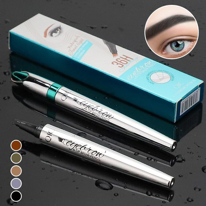 🔥This week's hot sale🔥 3D Waterproof 4 Fork Tip Eyebrow Pencil
