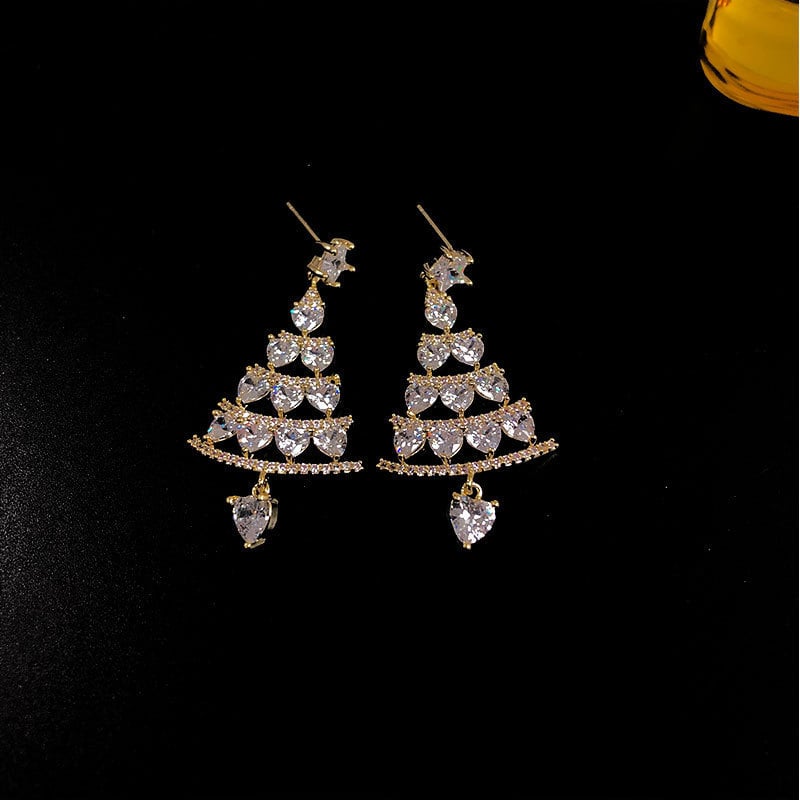 🔥This week's hot sale🔥 Shiny Christmas Tree Earrings