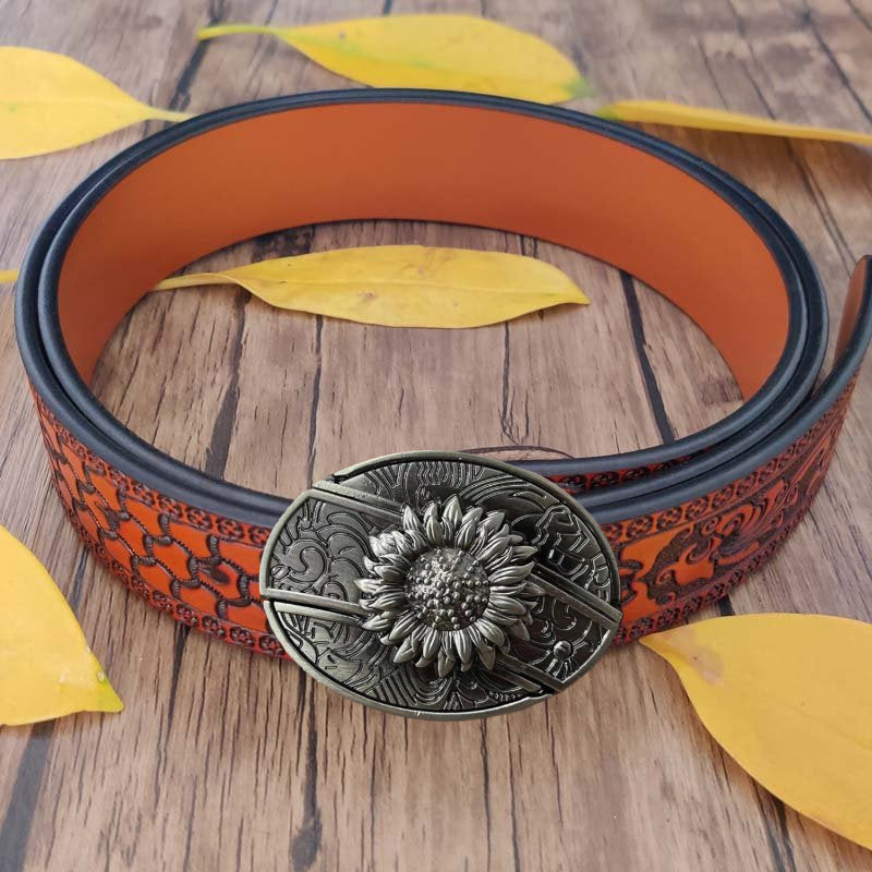 ⚡Flash Sale Ending⚡50% Off Punk Style Leather Belt with Hidden Tool