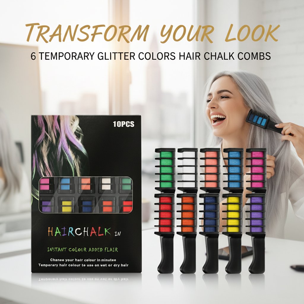 🔥This week's hot sale🔥festive fun hair chalk combs for girls