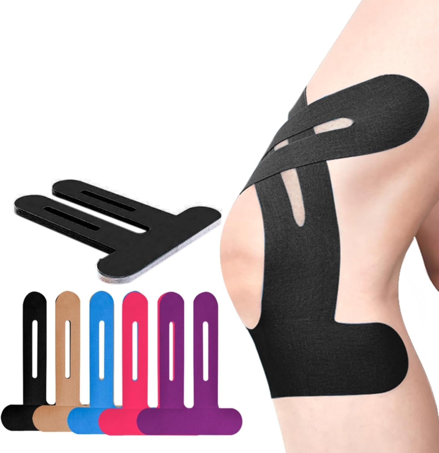 10/20Pcs Breathable Precut Kinesiology Tape for Knees