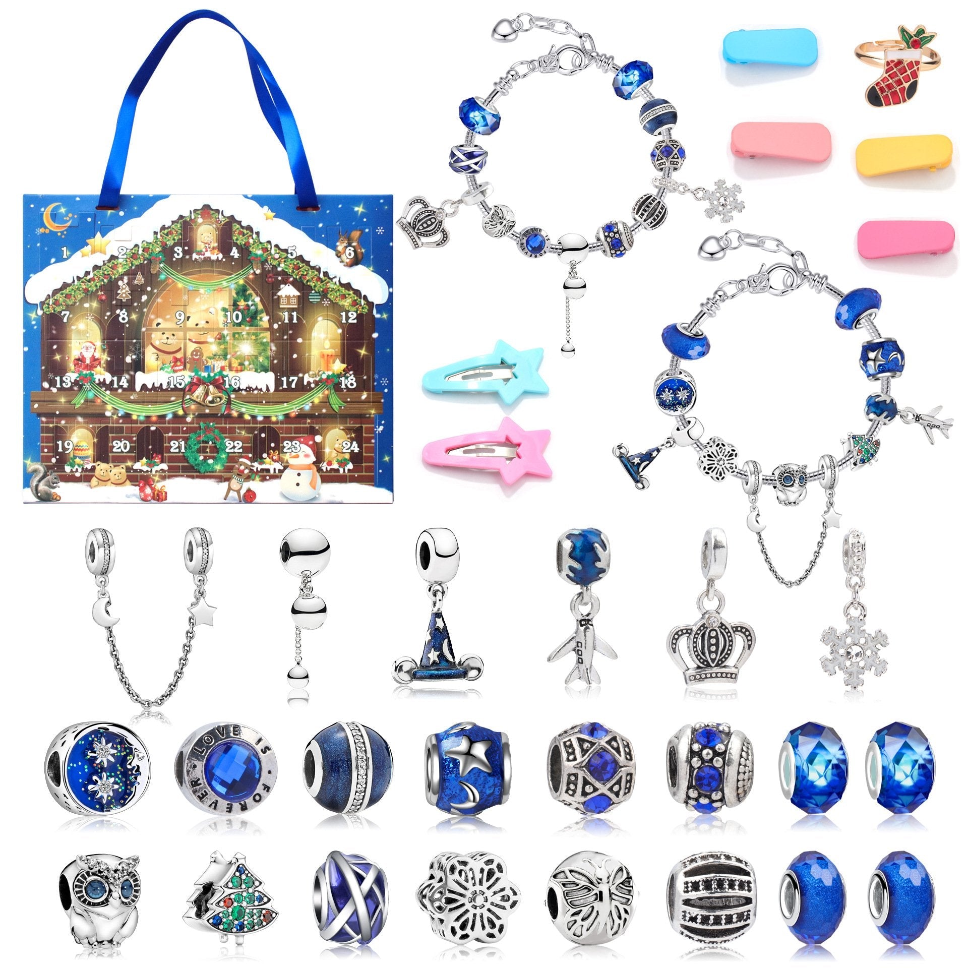 🔥This week's hot sale🔥diy christmas advent calendar bracelets set
