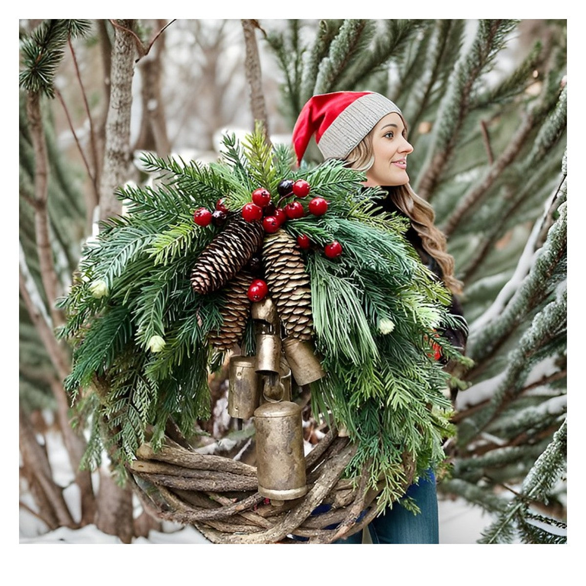 🔥This week's hot sale🔥Farmhouse Christmas Wreath