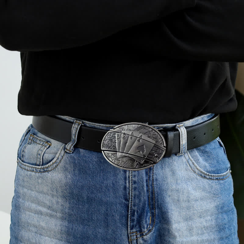 ⚡Flash Sale Ending⚡50% Off Punk Style Leather Belt with Hidden Tool