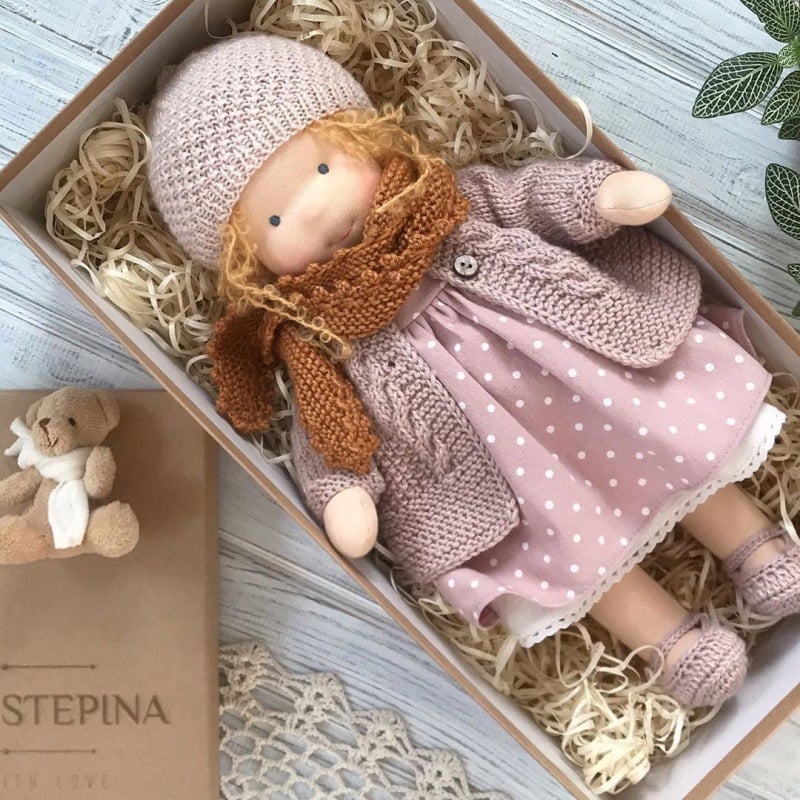 🎁🎁Handmade Waldorf Doll👧The Best Gift for Kids | Buy 2 Free Shipping