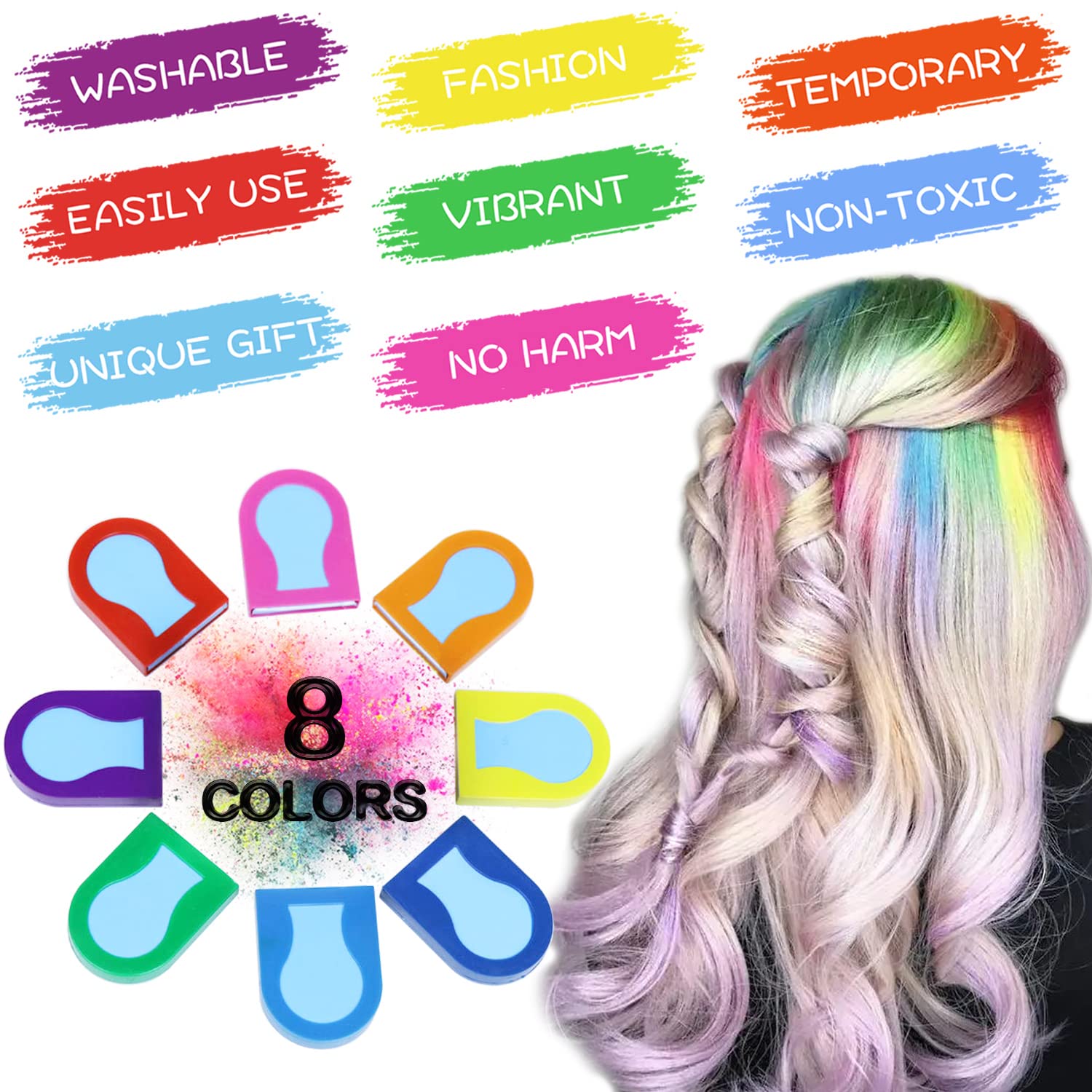 🔥This week's hot sale🔥8 temporary hair dye colors