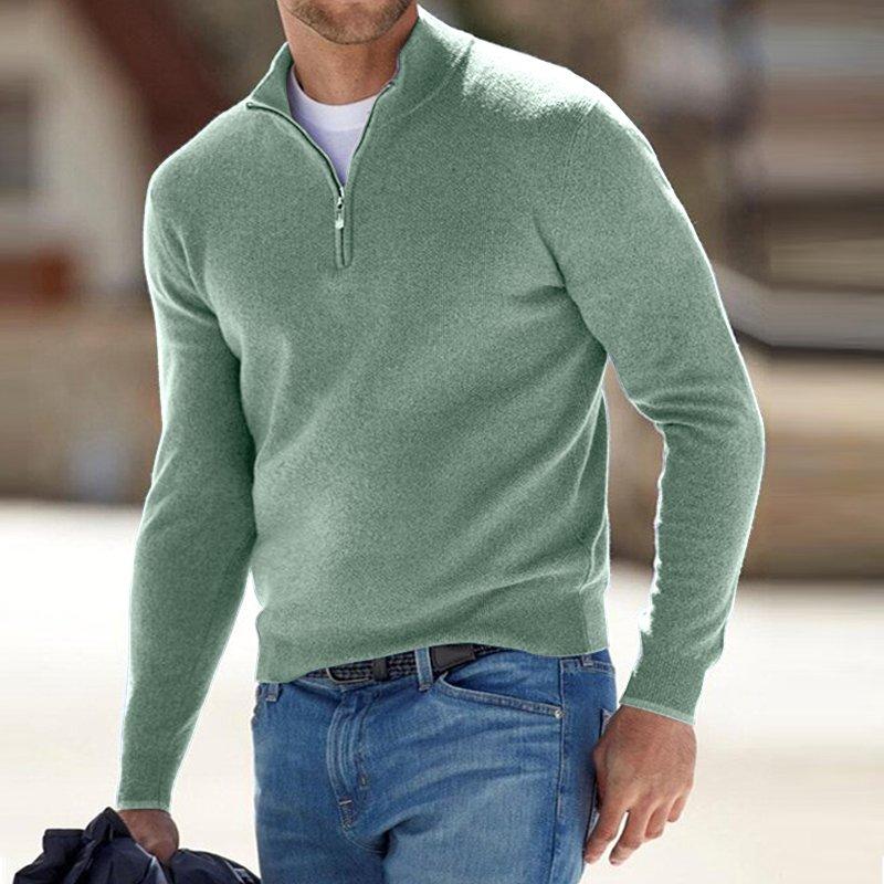🔥This week's hot sale🔥 Men's Cashmere Zip Basic Sweater