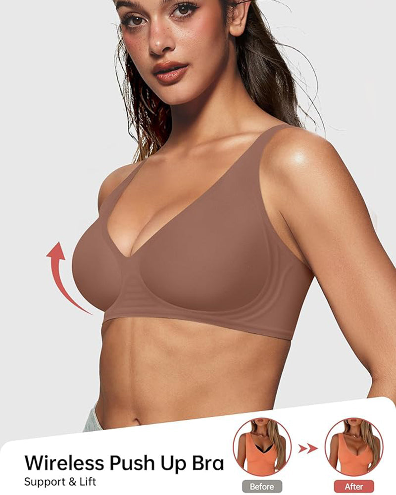🔥This week's hot sale🔥Seamless Deep V Push-Up Wireless Bra