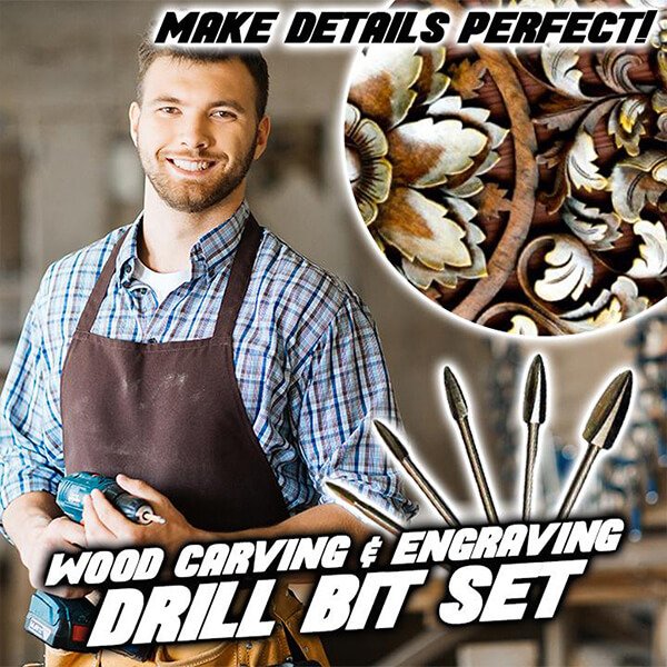 🔥This week's hot sale🔥 5-piece woodcarving drill bit sets