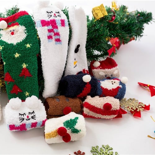 🔥This week's hot sale🔥Cute Christmas Style Thickened Warm Socks