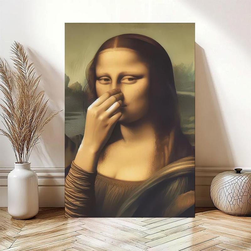 🔥This week's hot sale🔥The comical Mona Lisa imitates canvas art