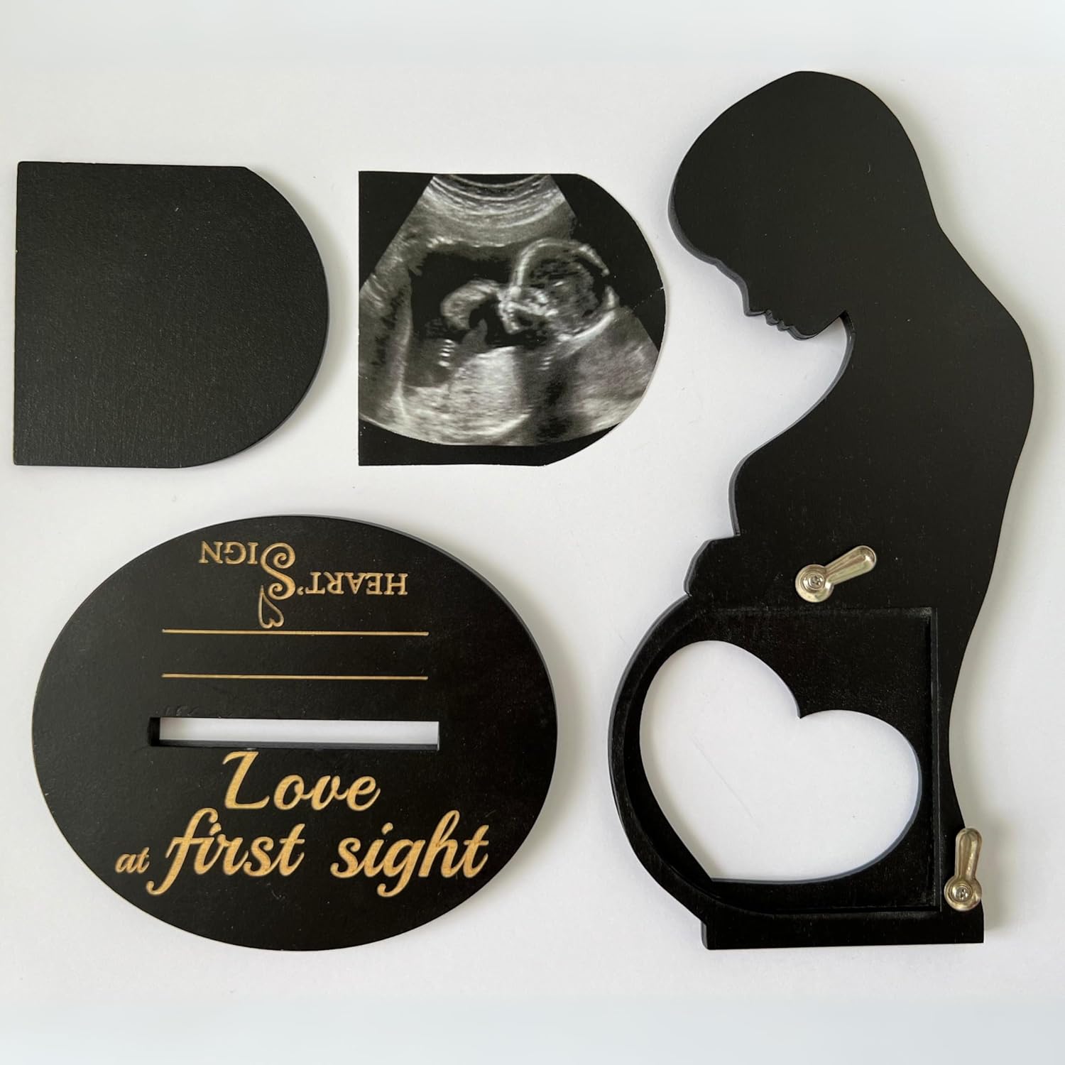🔥This week's hot sale🔥Heart-shaped pattern baby ultrasound photo frame