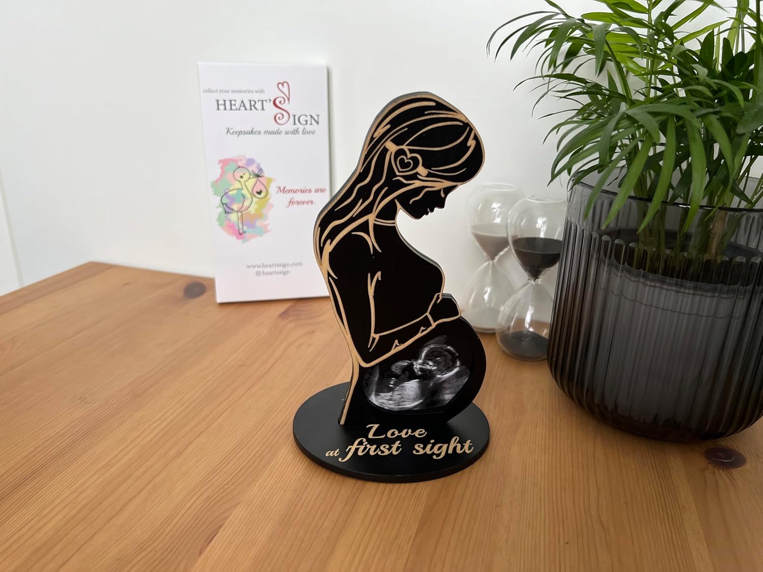 🔥This week's hot sale🔥Heart-shaped pattern baby ultrasound photo frame
