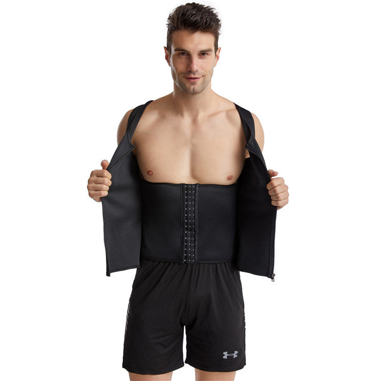 🔥This week's hot sale🔥men's waist-tightening zipper vests