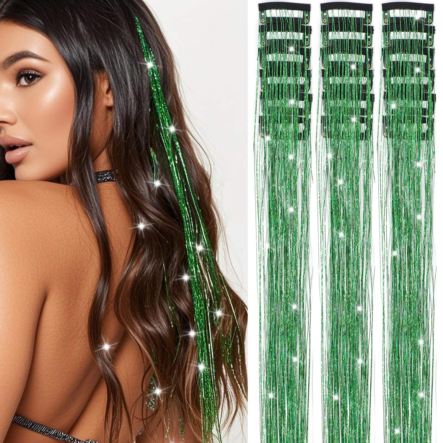 🔥This week's hot sale🔥Clip-on Shimmering Hair Extensions