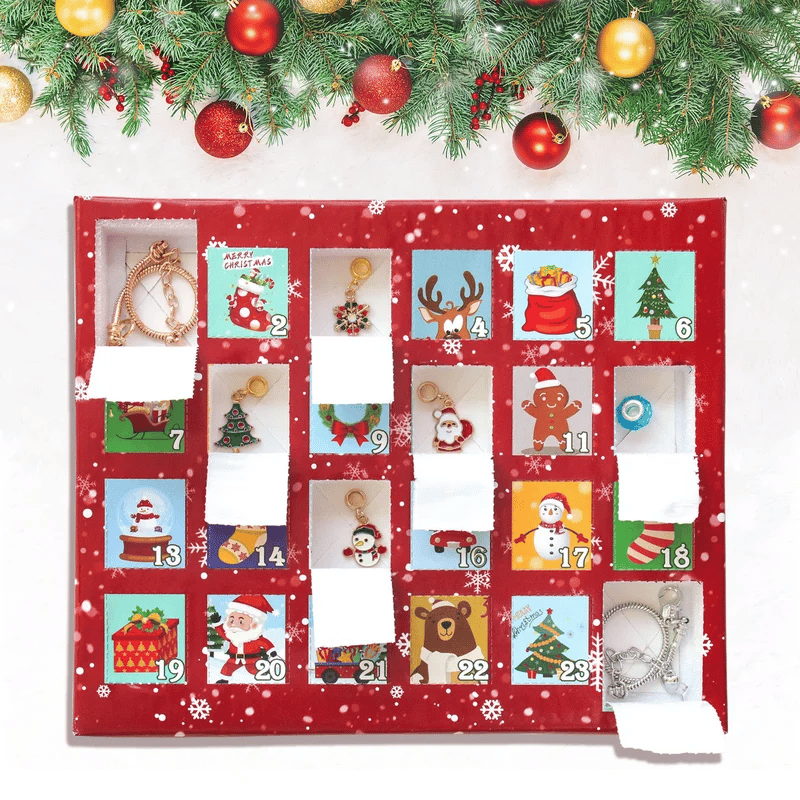 🔥This week's hot sale🔥diy christmas advent calendar bracelets set
