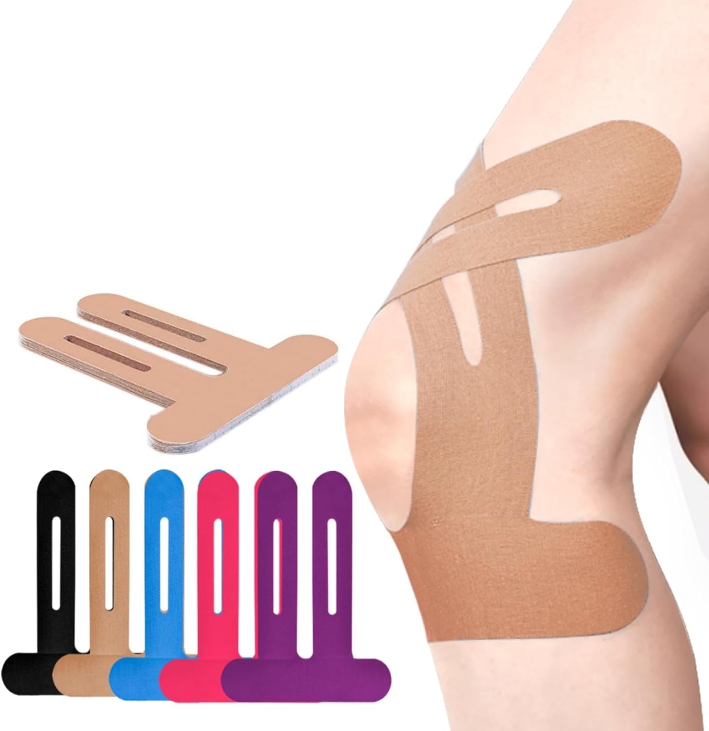 10/20Pcs Breathable Precut Kinesiology Tape for Knees