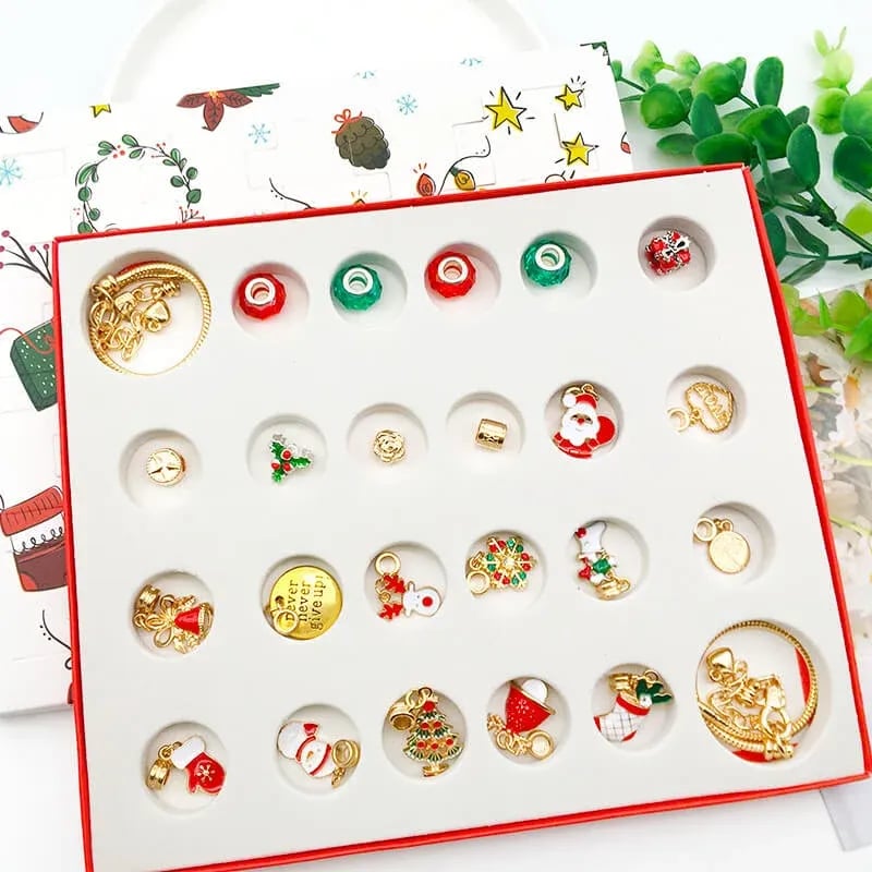 🔥This week's hot sale🔥diy christmas advent calendar bracelets set