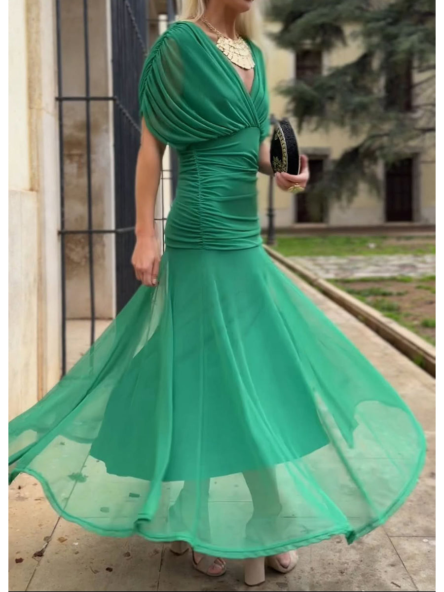 🔥This week's hot sale🔥 Women's Elegant Mesh Boutonniere Dress