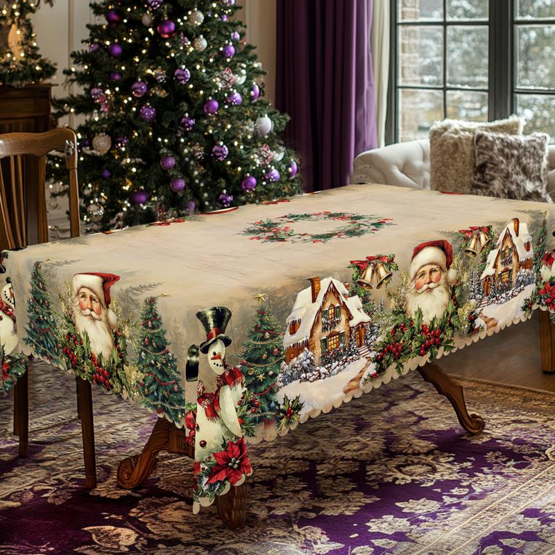 🔥This week's hot sale🔥Christmas Round Tablecloth