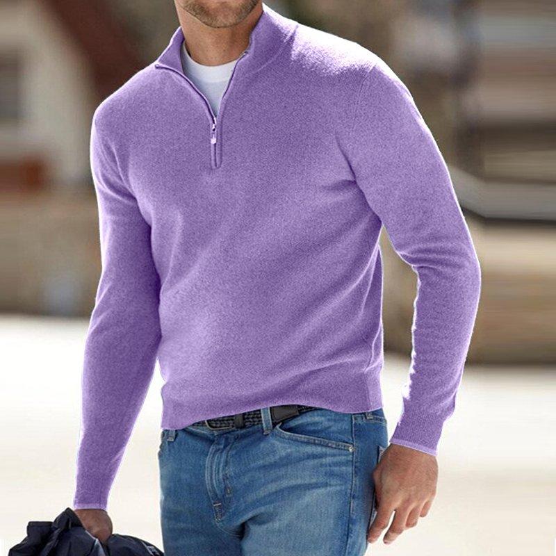 🔥This week's hot sale🔥 Men's Cashmere Zip Basic Sweater