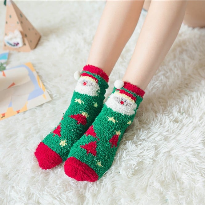 🔥This week's hot sale🔥Cute Christmas Style Thickened Warm Socks