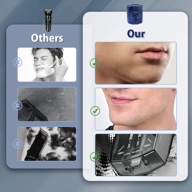 🔥This week's hot sale🔥Men's Transparent Double-Headed Electric Shaver