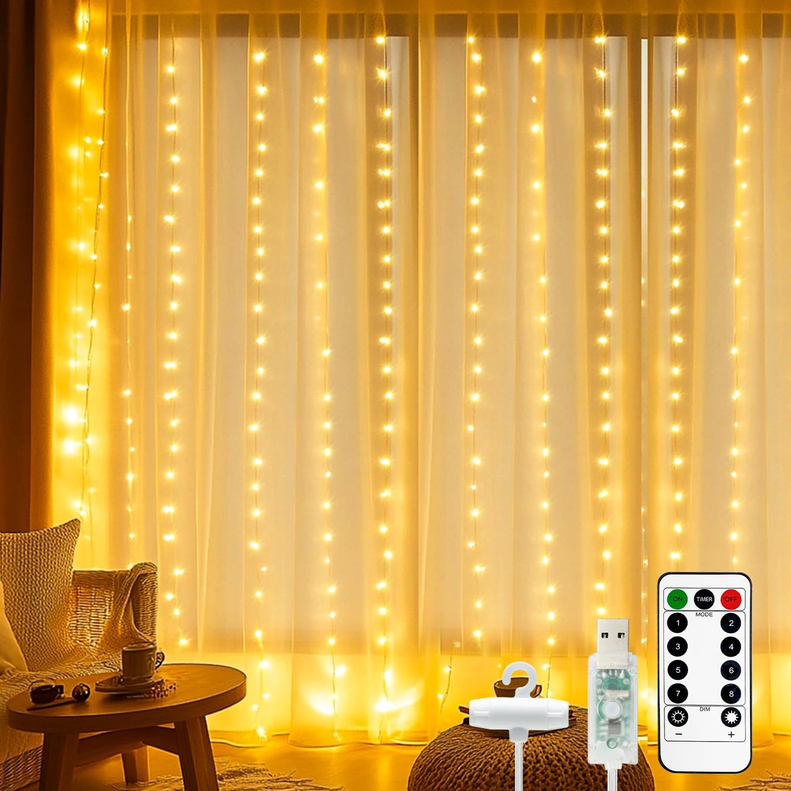 🔥This week's hot sale🔥LED Curtain Fairy Lights