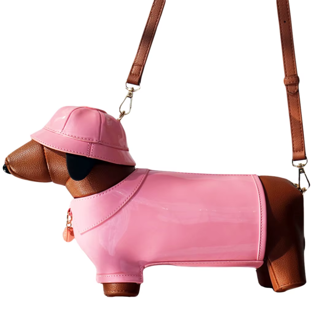 🔥This week's hot sale🔥Dachshund In Rain Coat Crossbody Bag